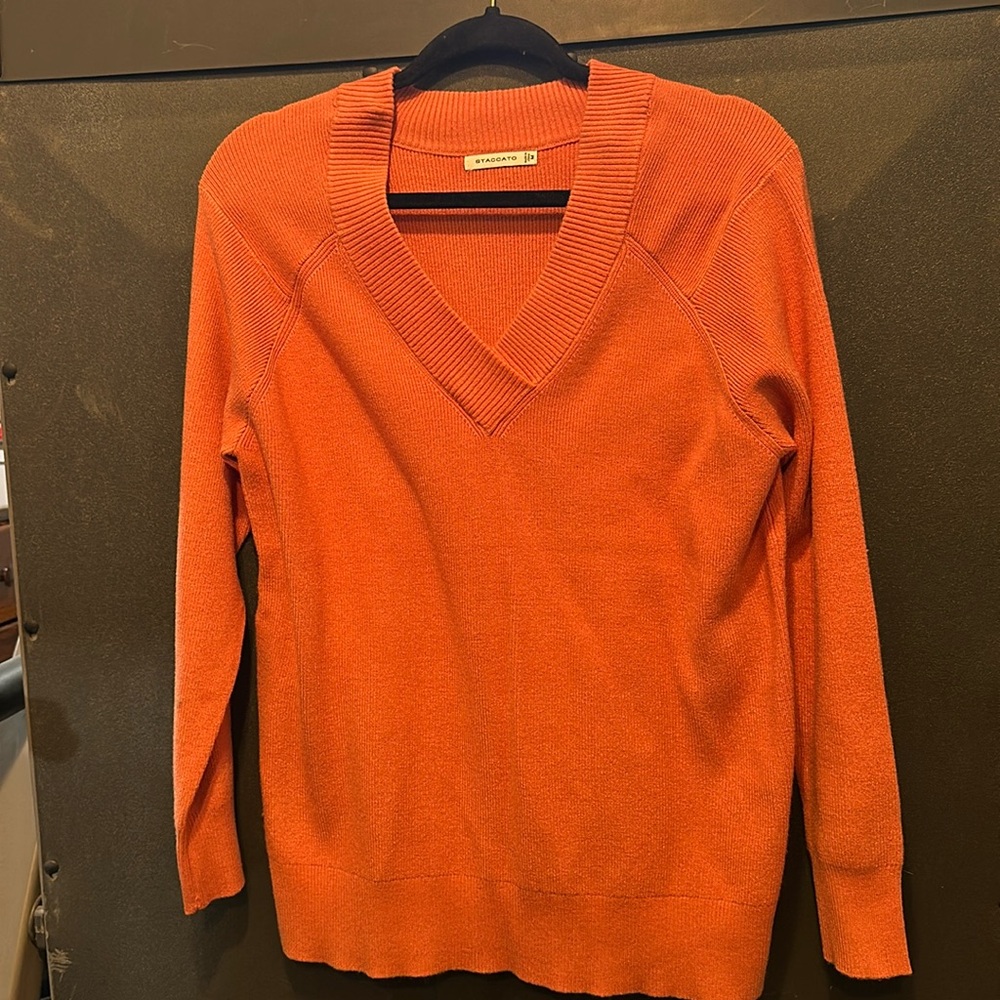 Orange sweater, new without tags